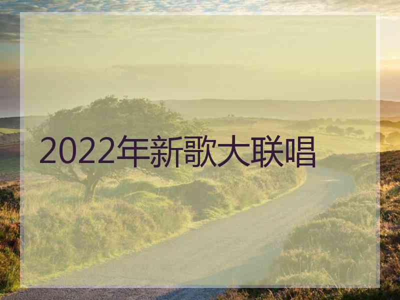 2022年新歌大联唱