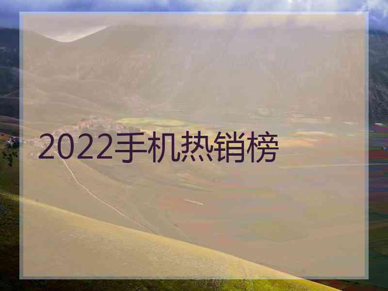 2022手机热销榜