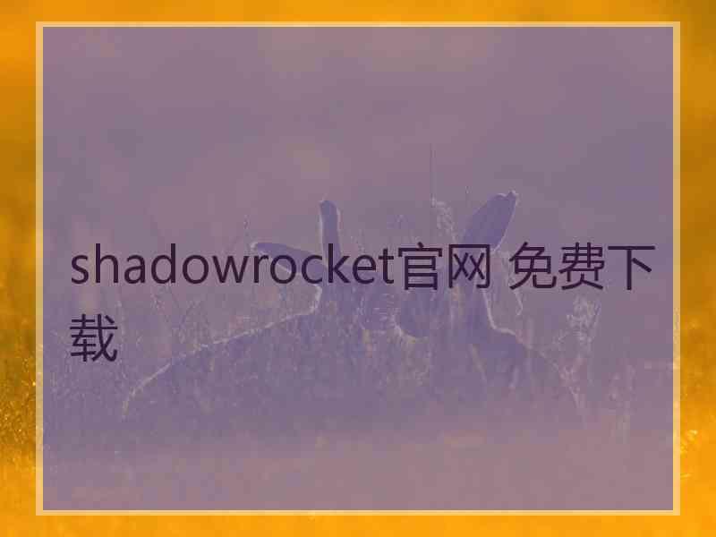 shadowrocket官网 免费下载