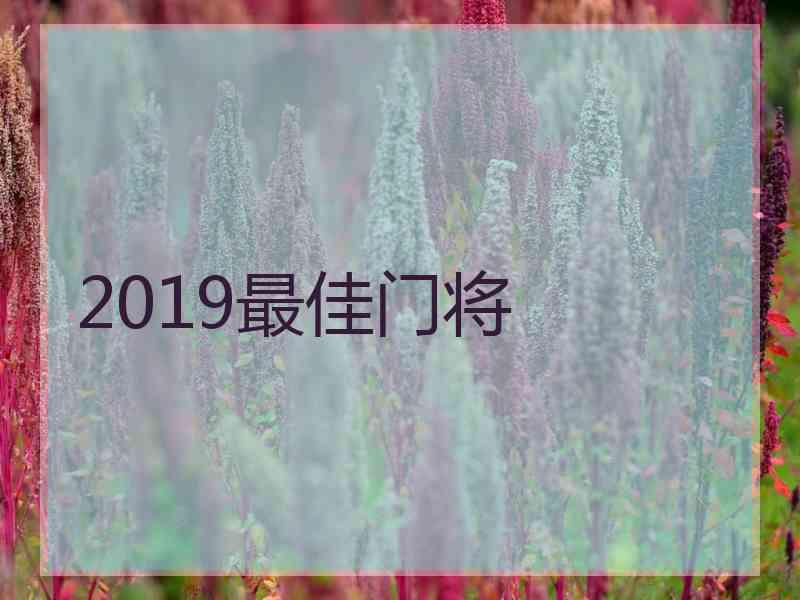 2019最佳门将