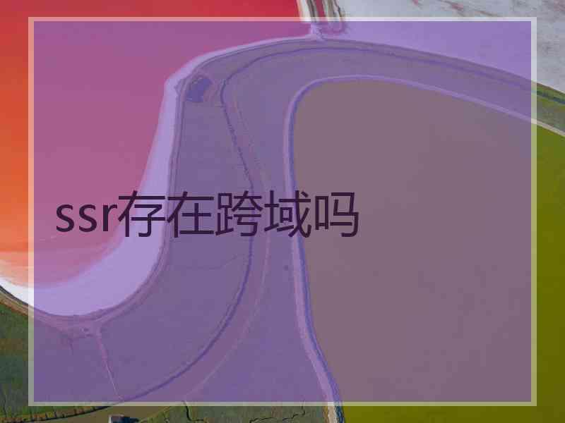 ssr存在跨域吗