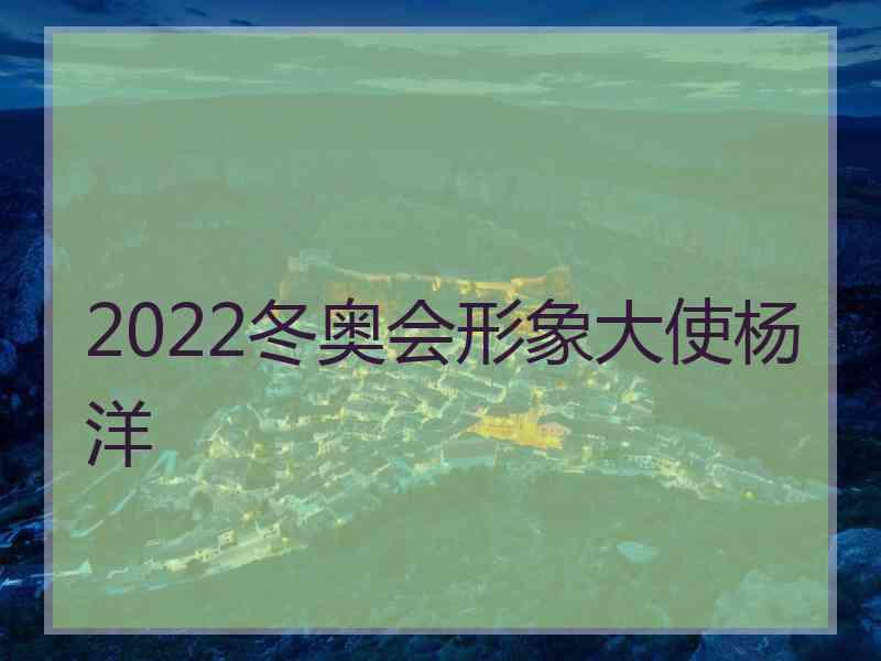 2022冬奥会形象大使杨洋