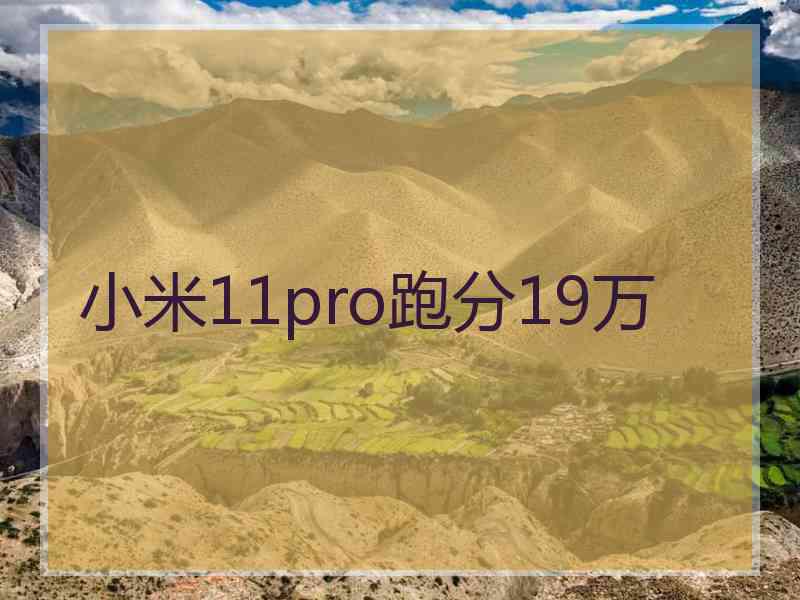 小米11pro跑分19万