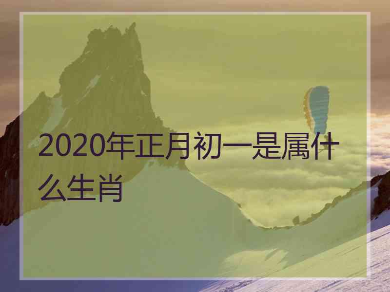 2020年正月初一是属什么生肖