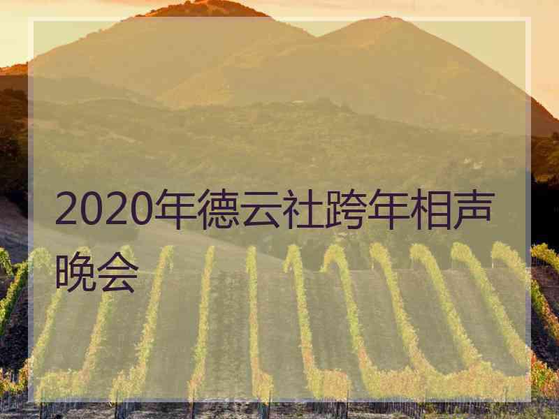 2020年德云社跨年相声晚会