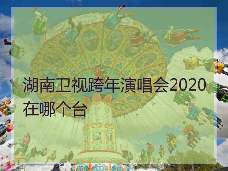 湖南卫视跨年演唱会2020在哪个台