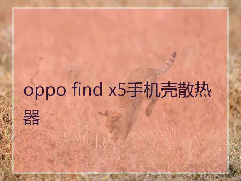 oppo find x5手机壳散热器