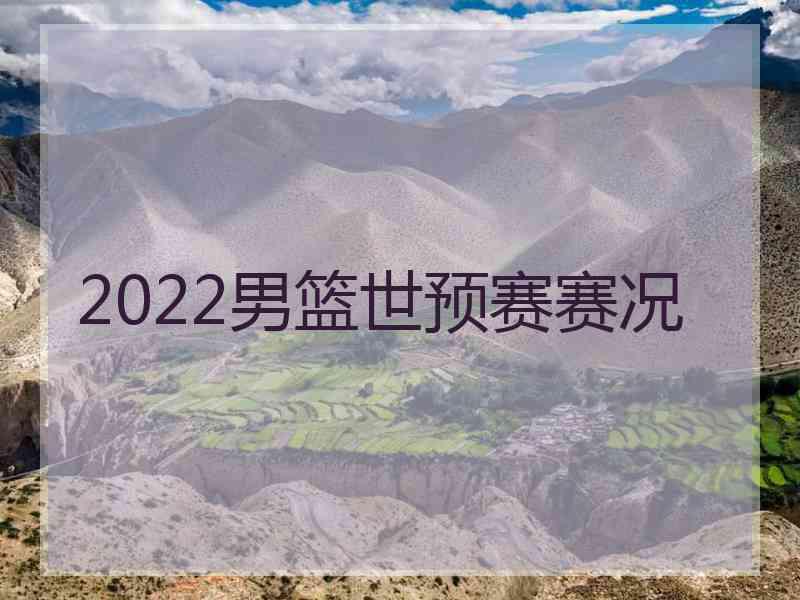 2022男篮世预赛赛况