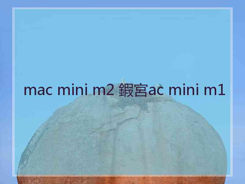 mac mini m2 鍜宮ac mini m1