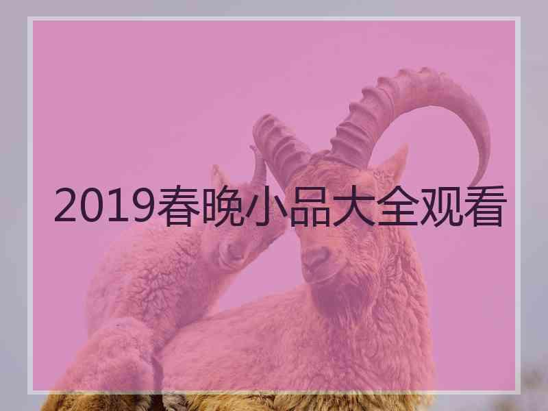 2019春晚小品大全观看