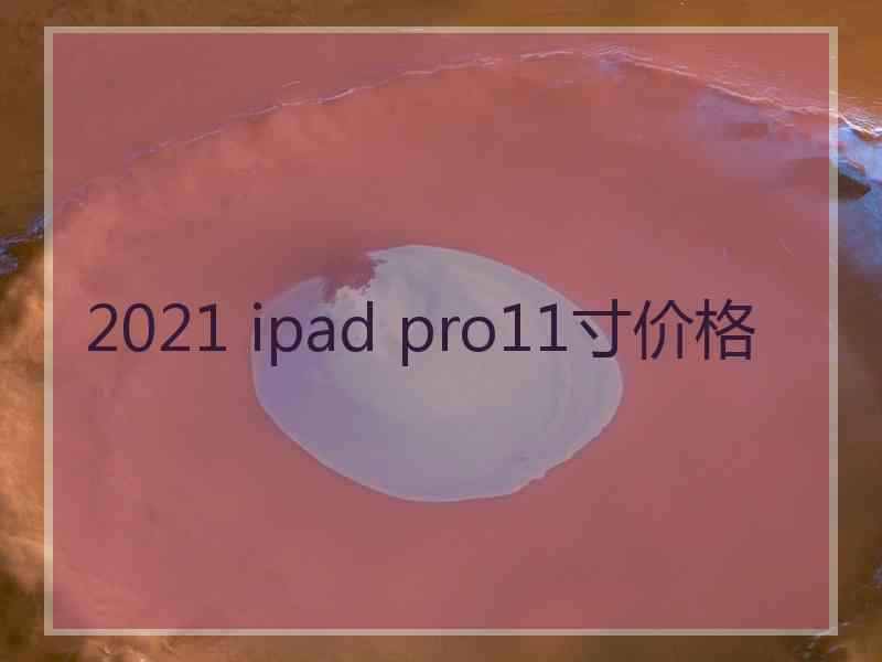 2021 ipad pro11寸价格