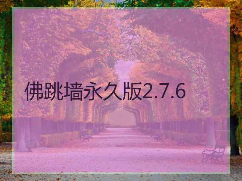 佛跳墙永久版2.7.6