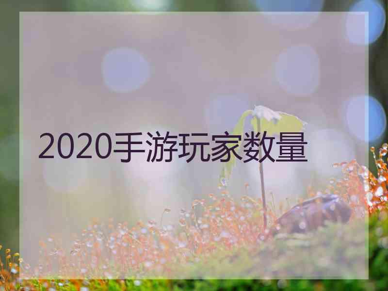 2020手游玩家数量