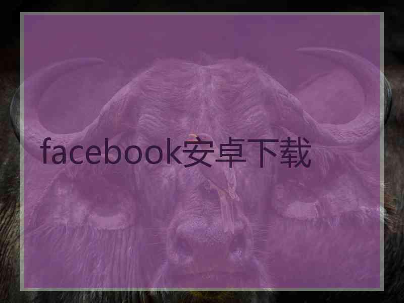 facebook安卓下载