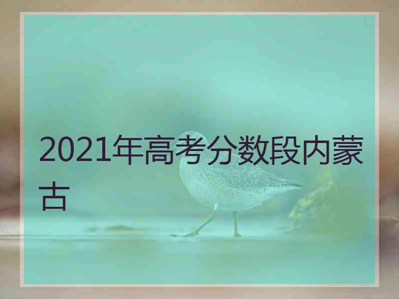 2021年高考分数段内蒙古