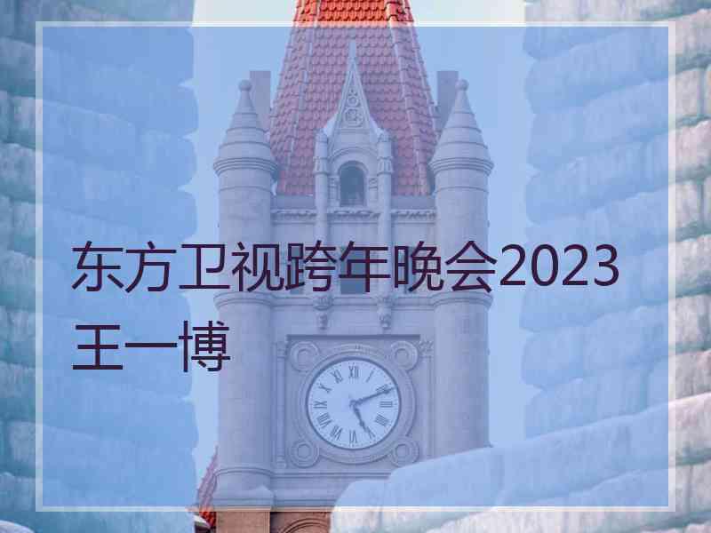 东方卫视跨年晚会2023王一博