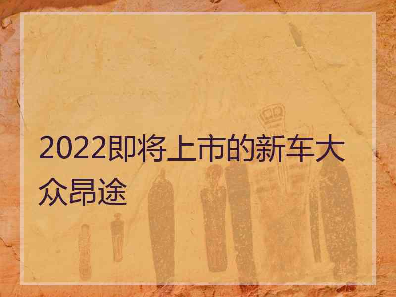 2022即将上市的新车大众昂途