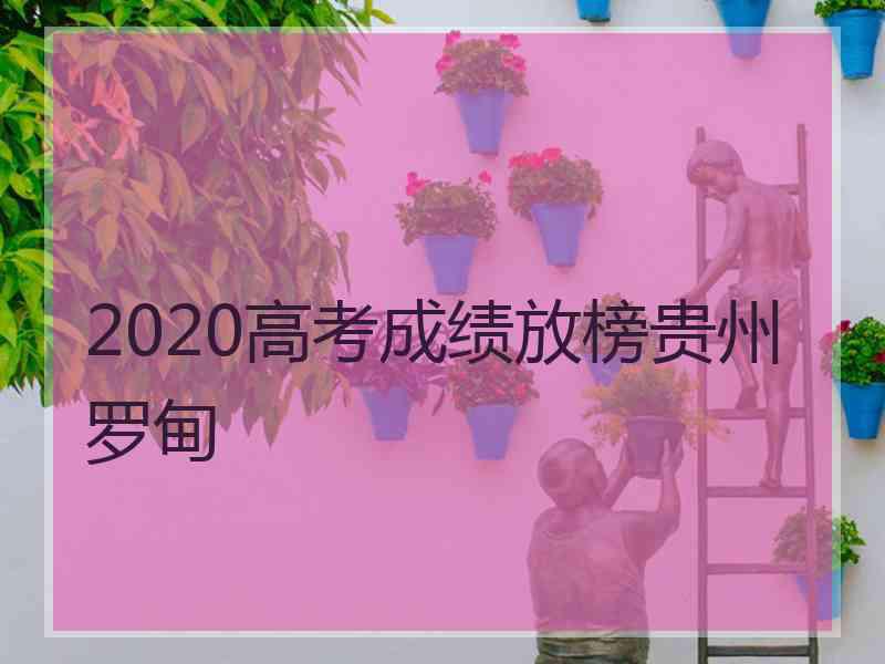 2020高考成绩放榜贵州罗甸