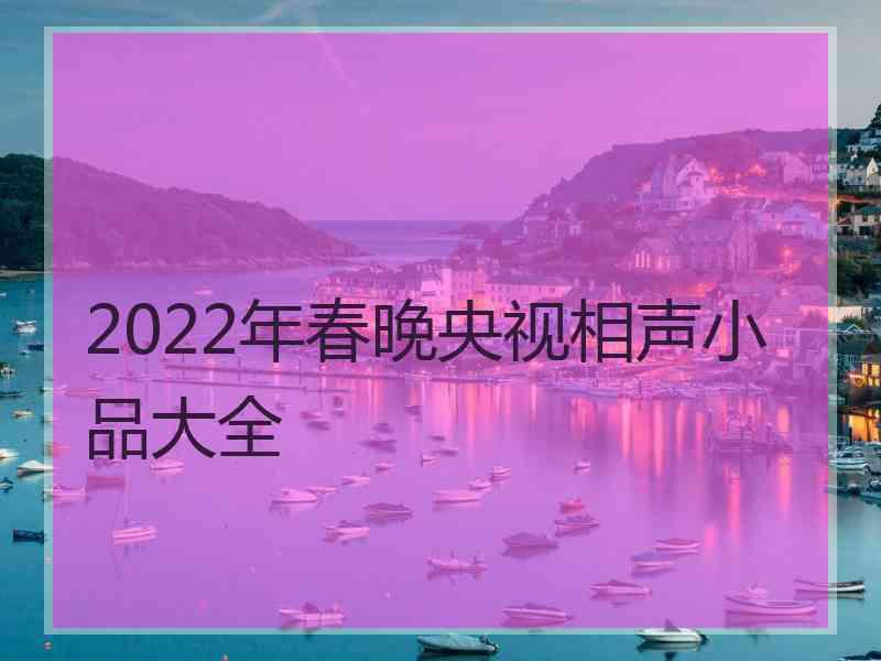 2022年春晚央视相声小品大全