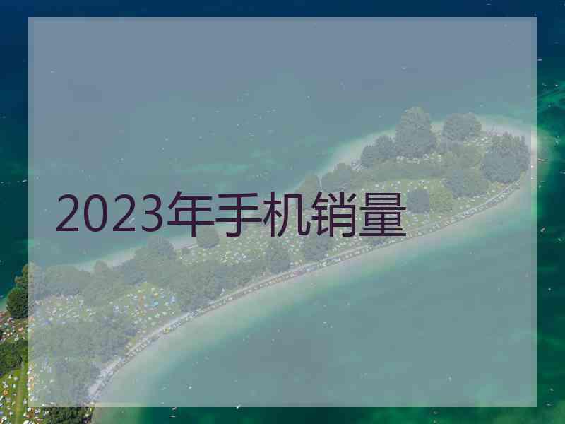 2023年手机销量