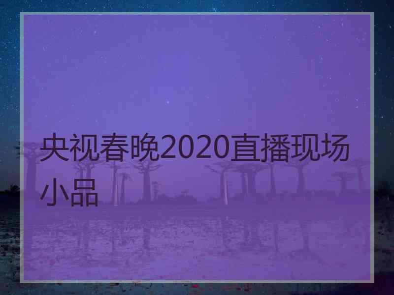 央视春晚2020直播现场小品