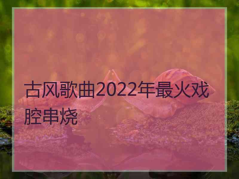 古风歌曲2022年最火戏腔串烧