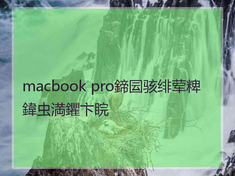 macbook pro鍗囩骇绯荤粺鍏虫満鑺卞睆