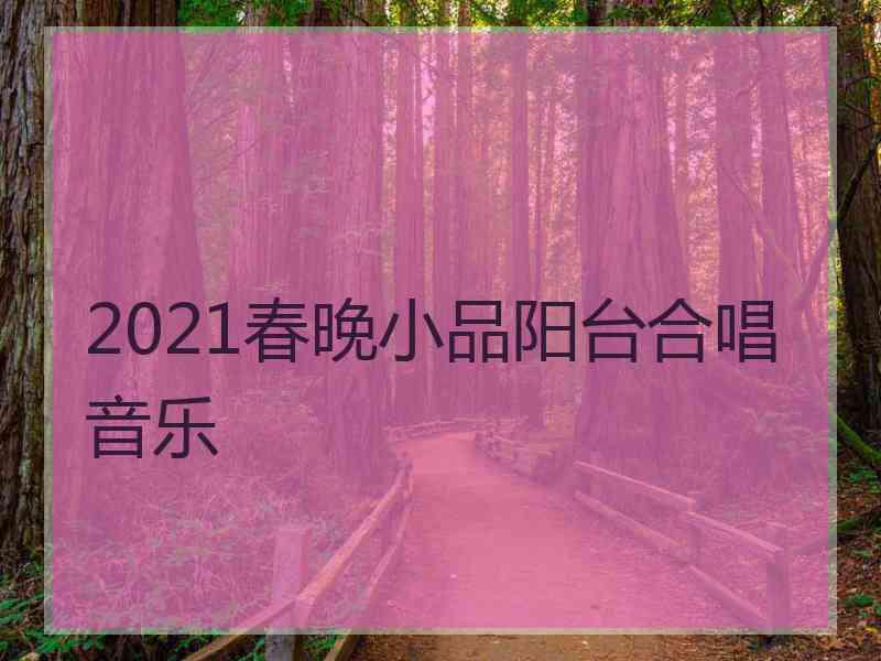 2021春晚小品阳台合唱音乐