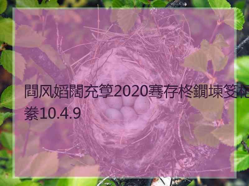 閰风嫍闊充箰2020骞存柊鐗堜笅杞絭10.4.9