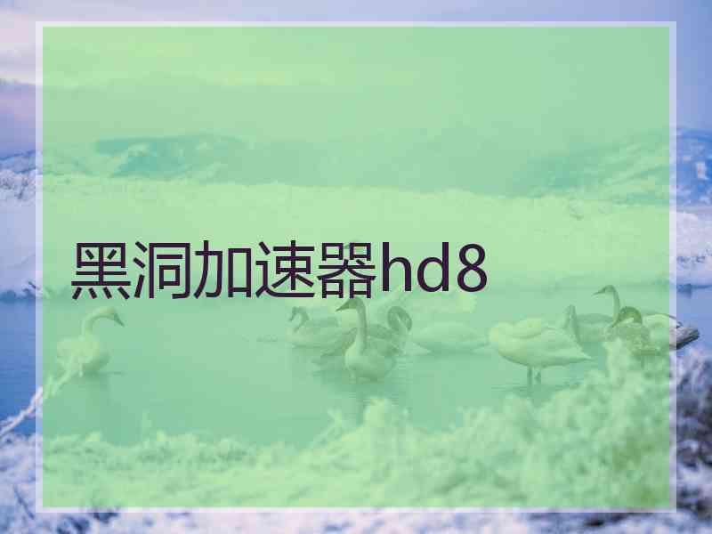 黑洞加速器hd8