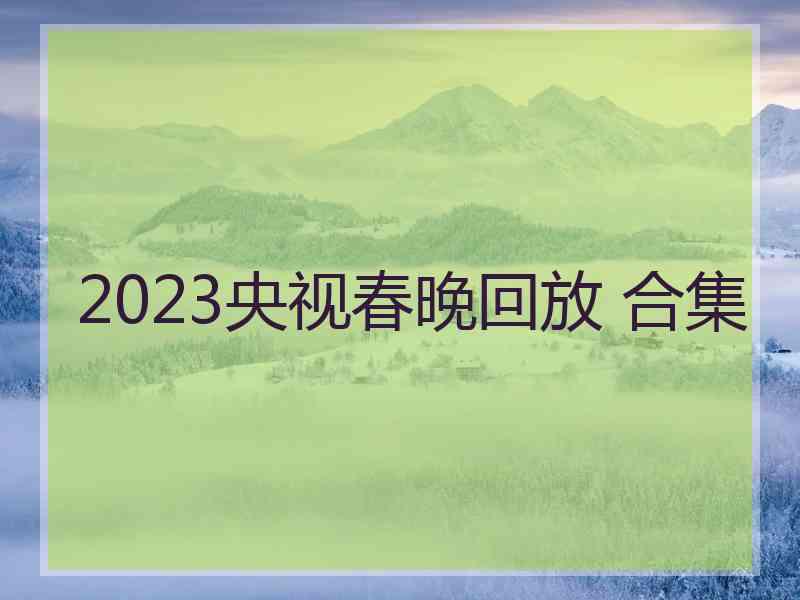 2023央视春晚回放 合集