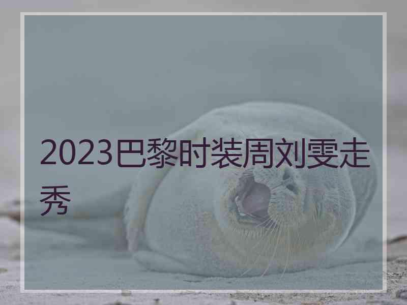 2023巴黎时装周刘雯走秀