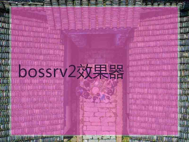 bossrv2效果器