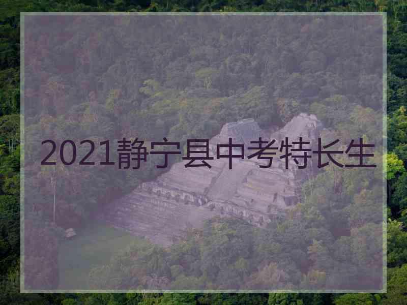 2021静宁县中考特长生