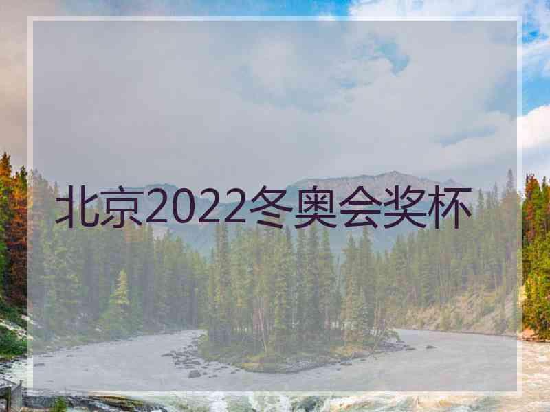 北京2022冬奥会奖杯