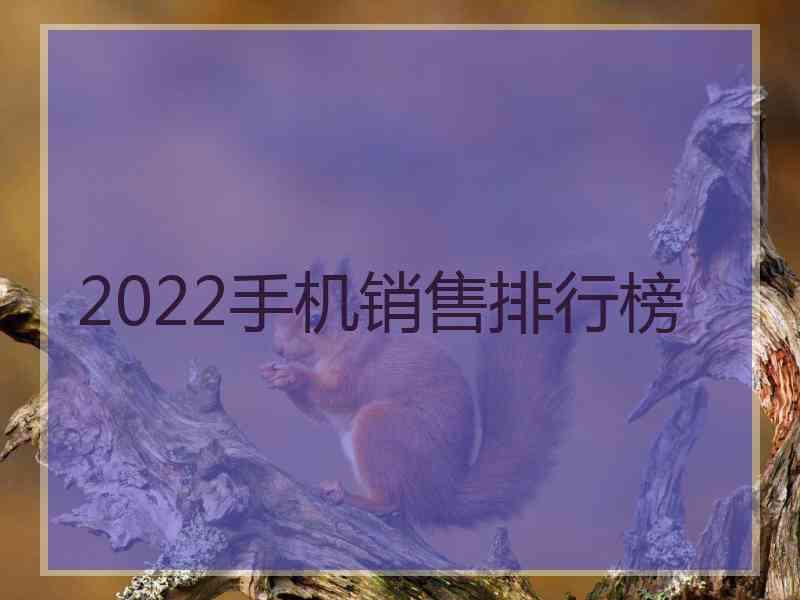 2022手机销售排行榜