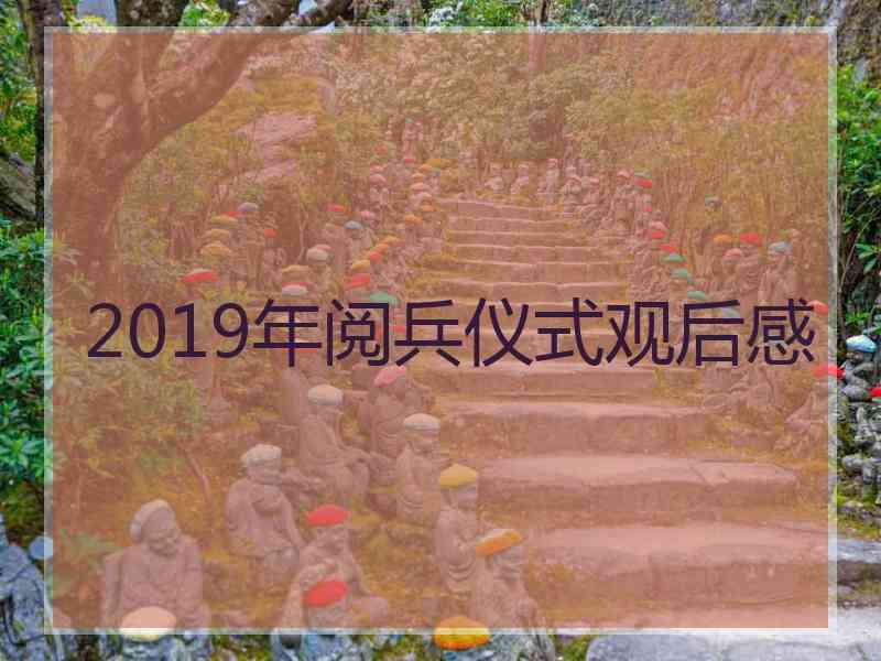 2019年阅兵仪式观后感