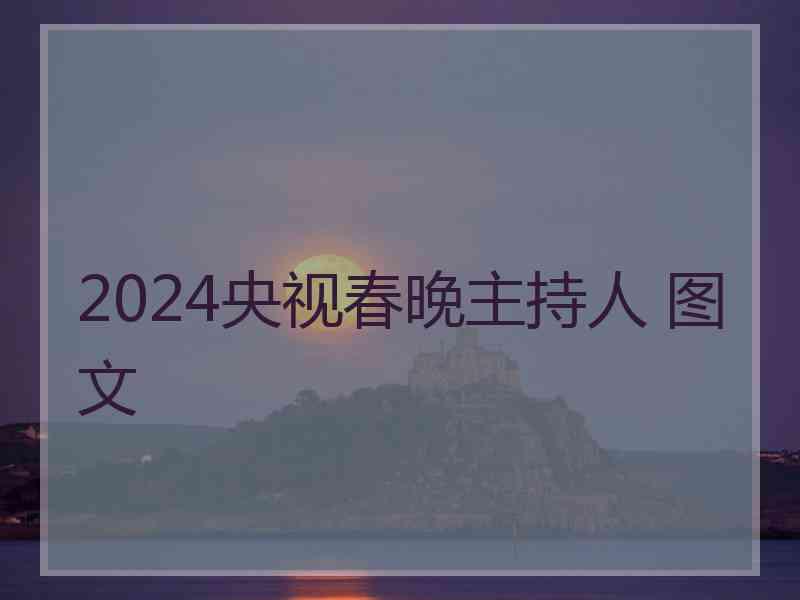 2024央视春晚主持人 图文