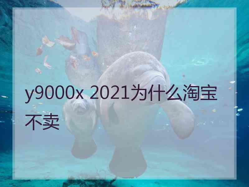 y9000x 2021为什么淘宝不卖