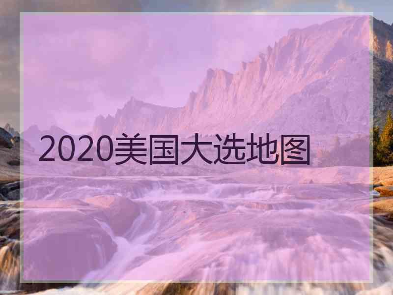 2020美国大选地图