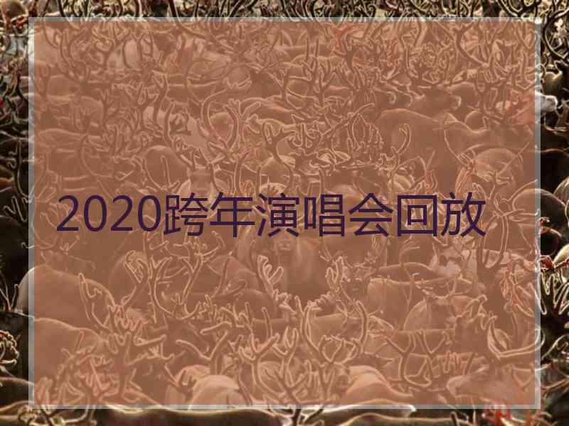 2020跨年演唱会回放