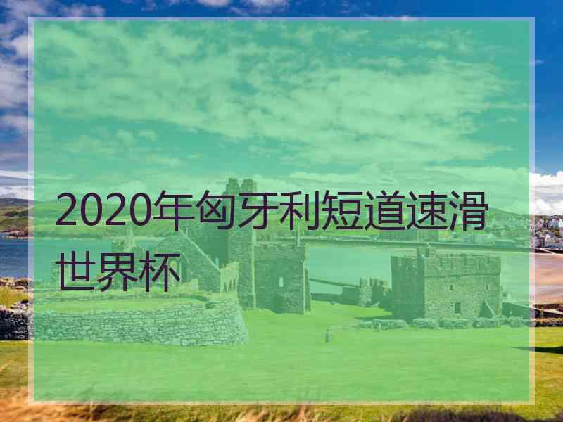 2020年匈牙利短道速滑世界杯