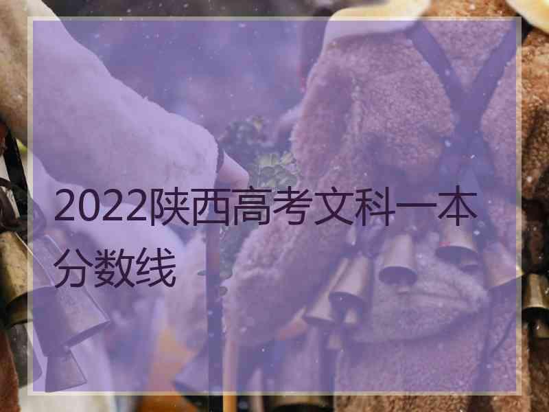 2022陕西高考文科一本分数线