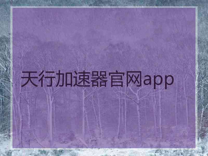 天行加速器官网app