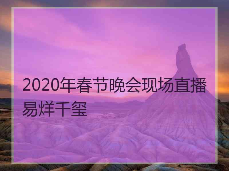 2020年春节晚会现场直播易烊千玺