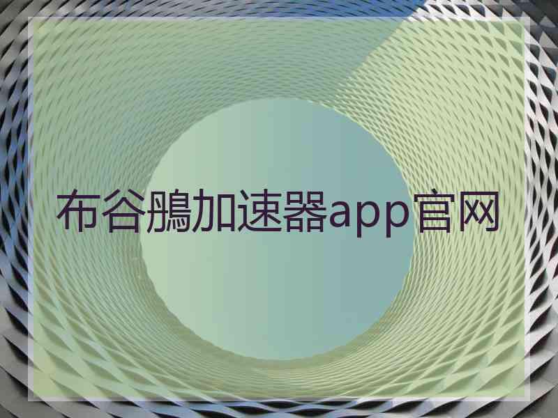 布谷鴅加速器app官网