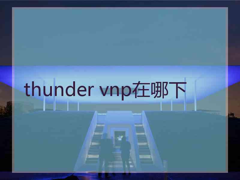 thunder vnp在哪下