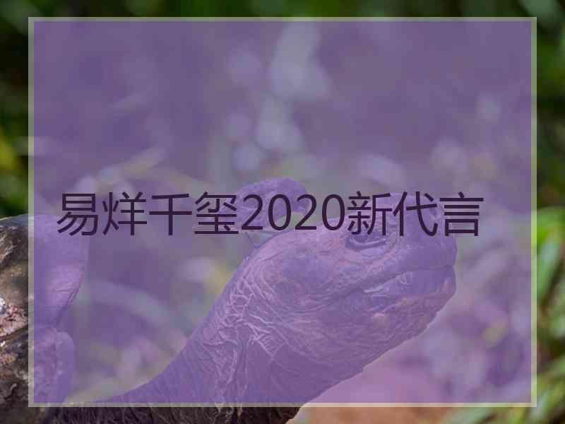 易烊千玺2020新代言