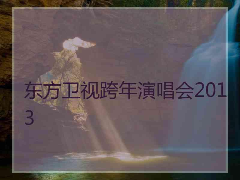 东方卫视跨年演唱会2013