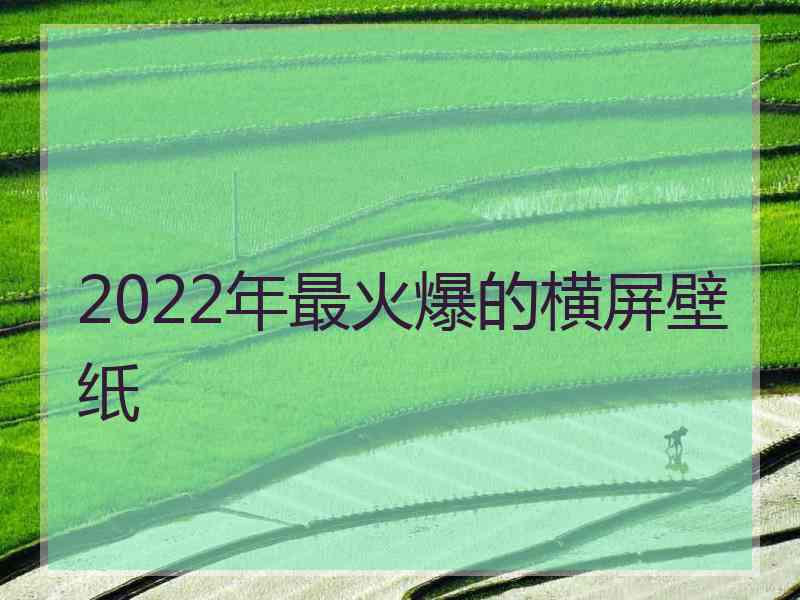 2022年最火爆的横屏壁纸